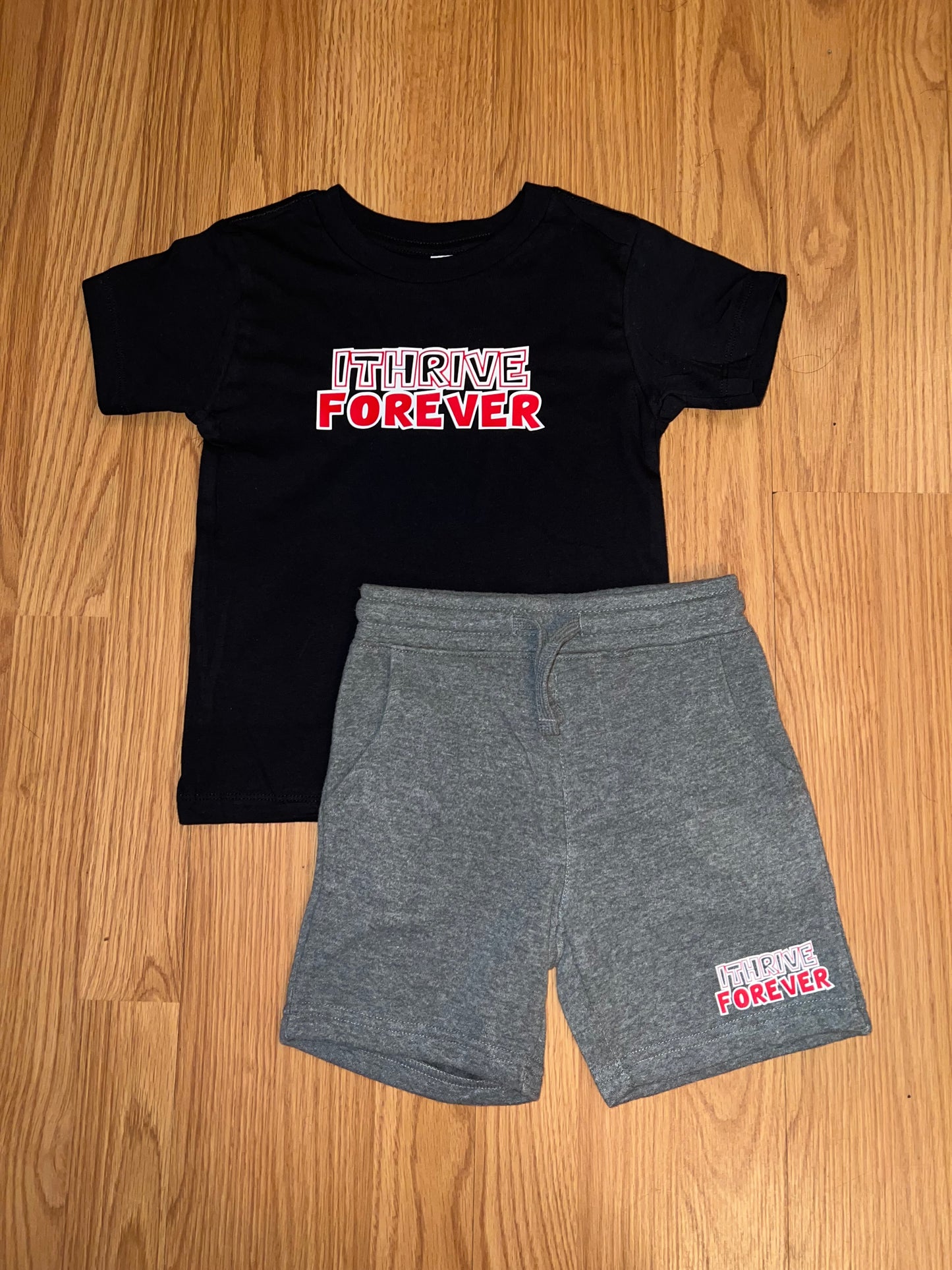 Kidz ITHRIVEFOREVER Short Set Black