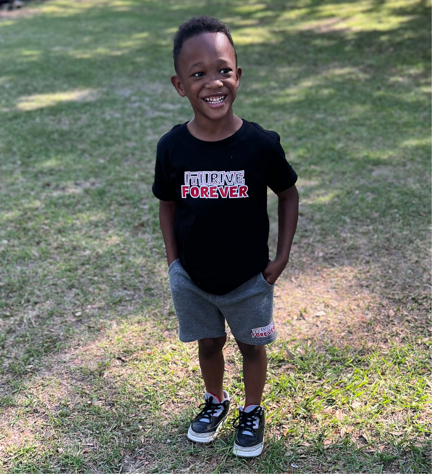 Kidz ITHRIVEFOREVER Short Set Black