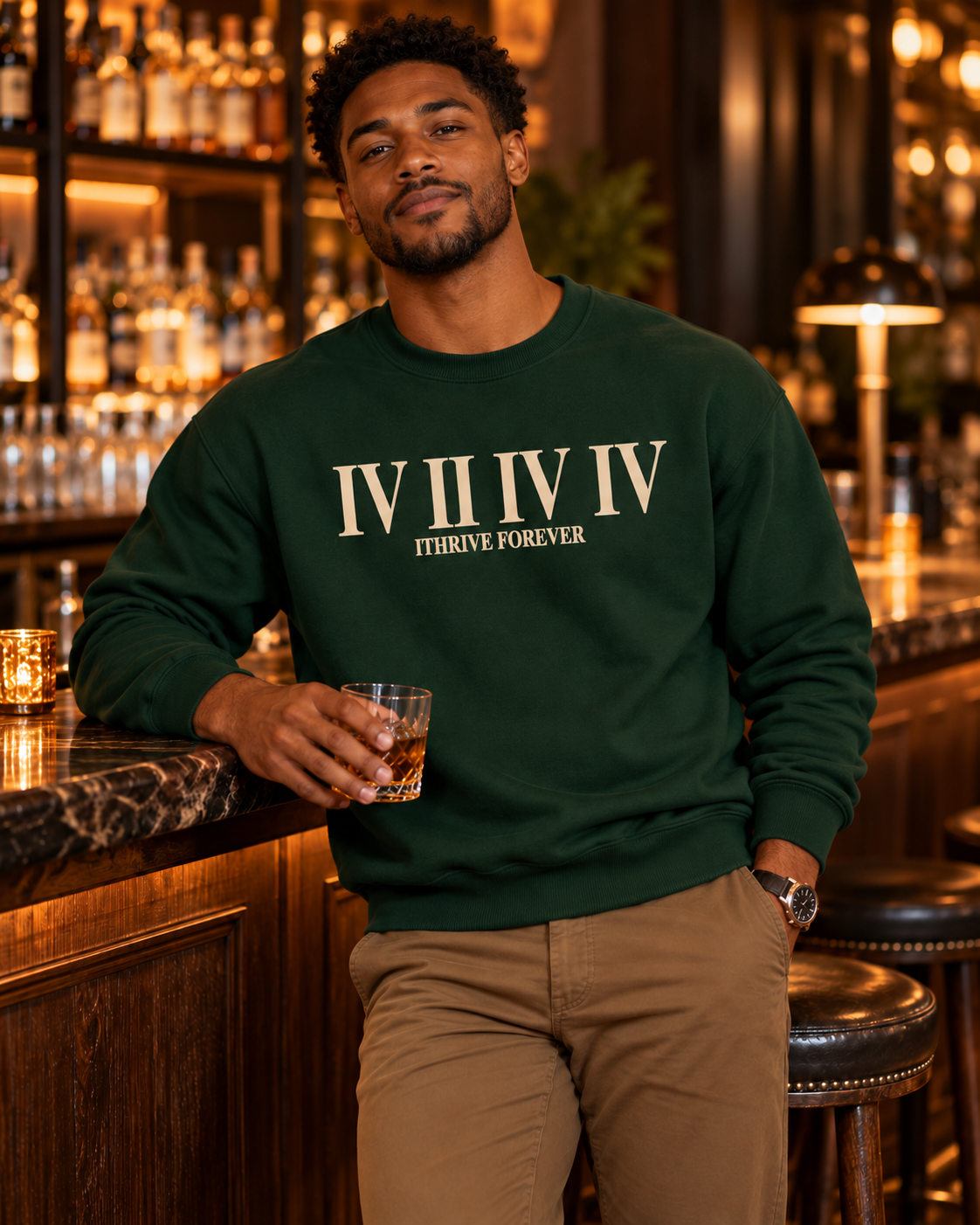 Roman Crewneck Sweatshirt - Forest Green