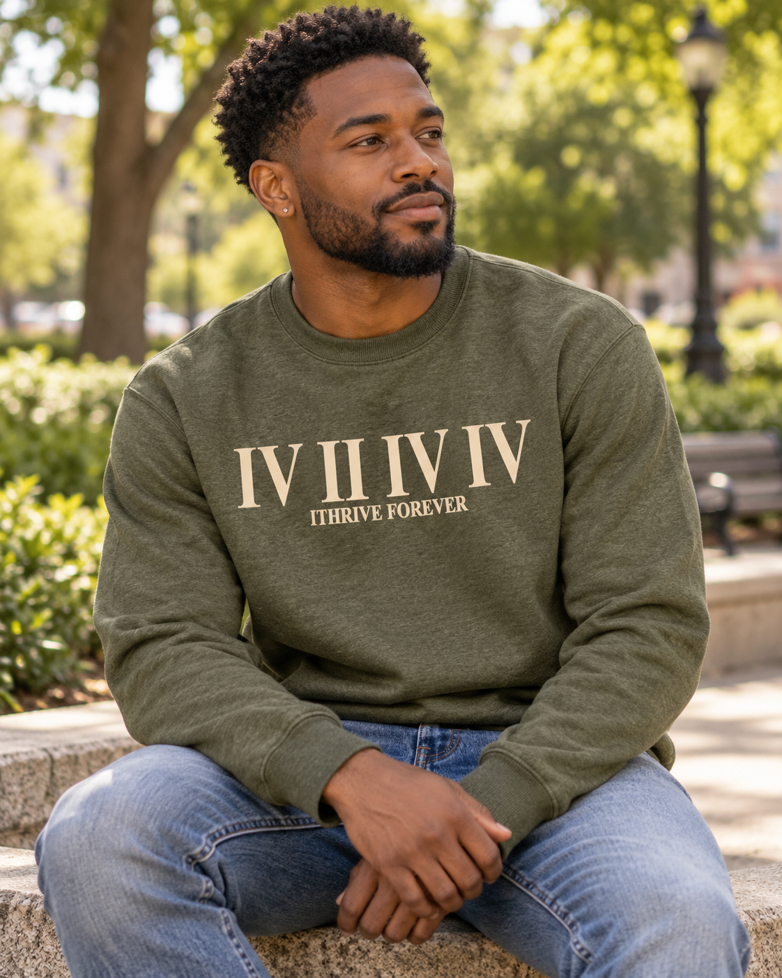 Roman Crewneck Sweatshirt - Heather Olive