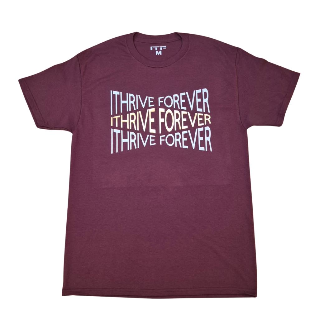 Triple Impact Tee -Maroon