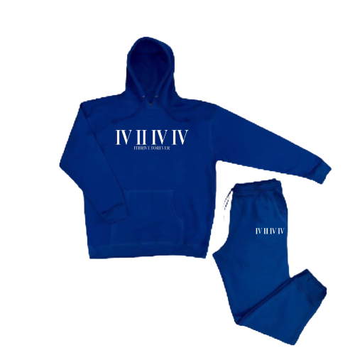 Royal Roman Numeral Jogger Set