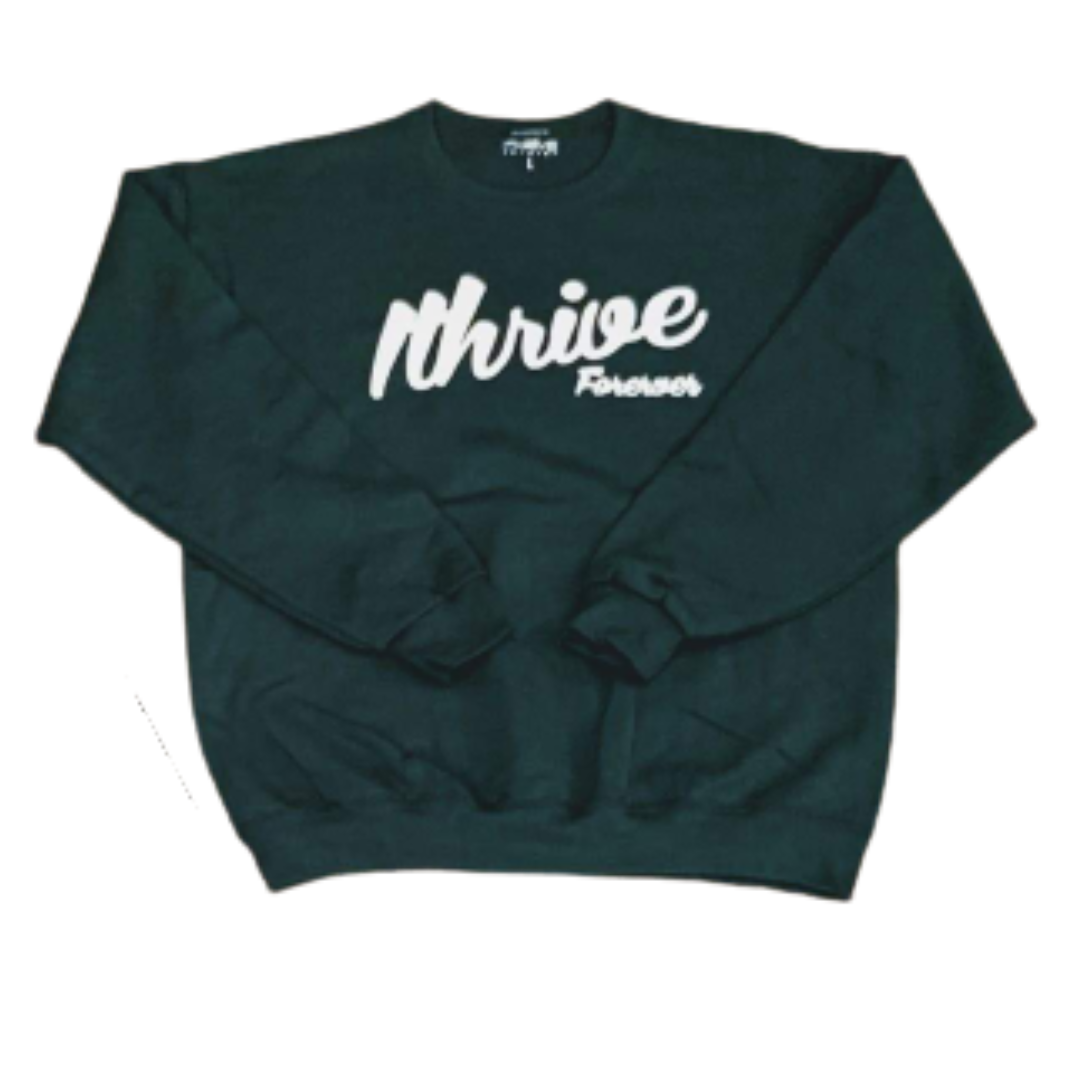 Forest Green Retro Sweatshirt