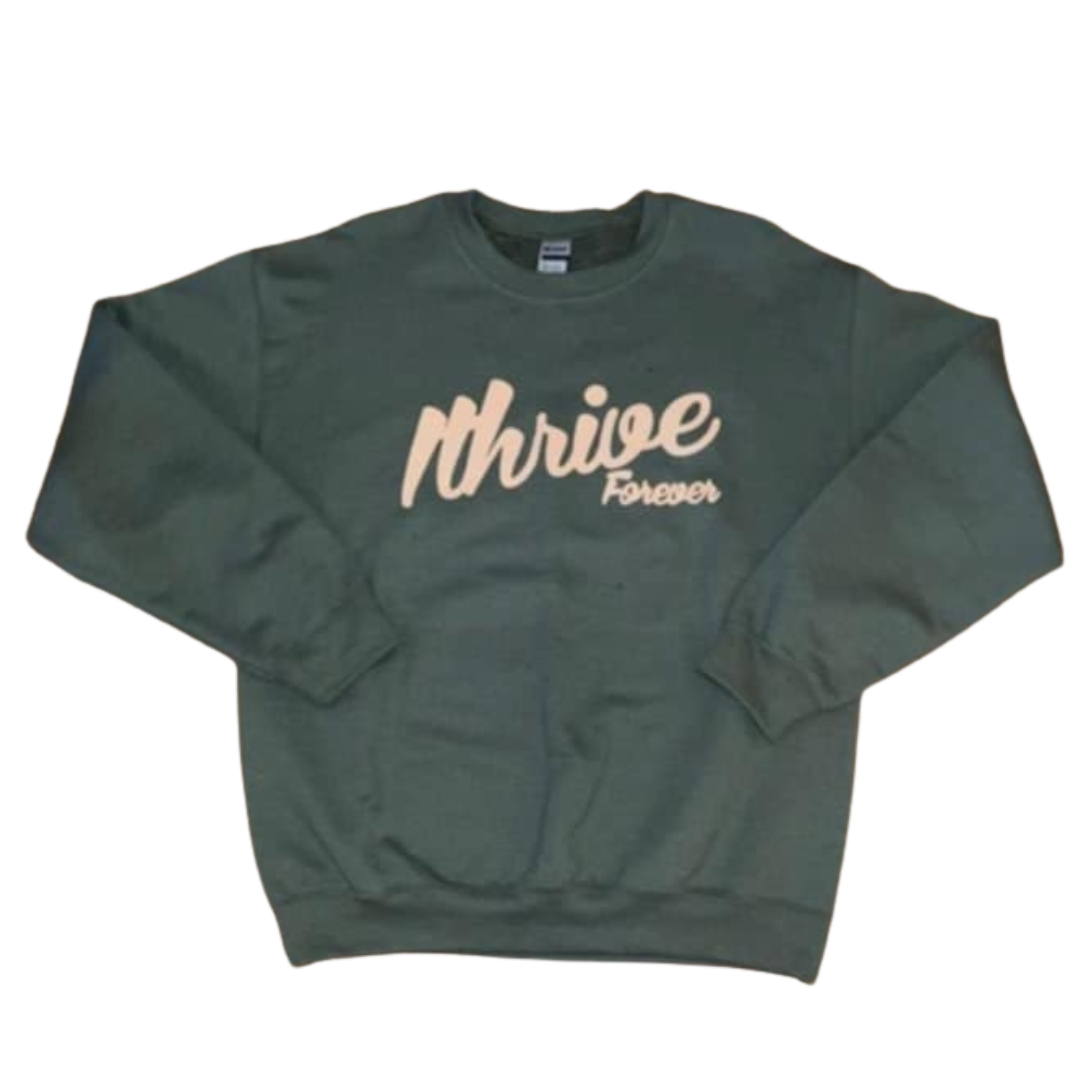 Military Green Retro Sweatshirt