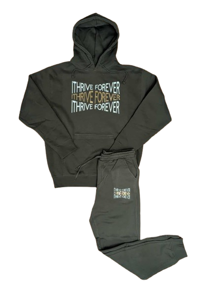 Triple Impact Jogger Set- Military Green