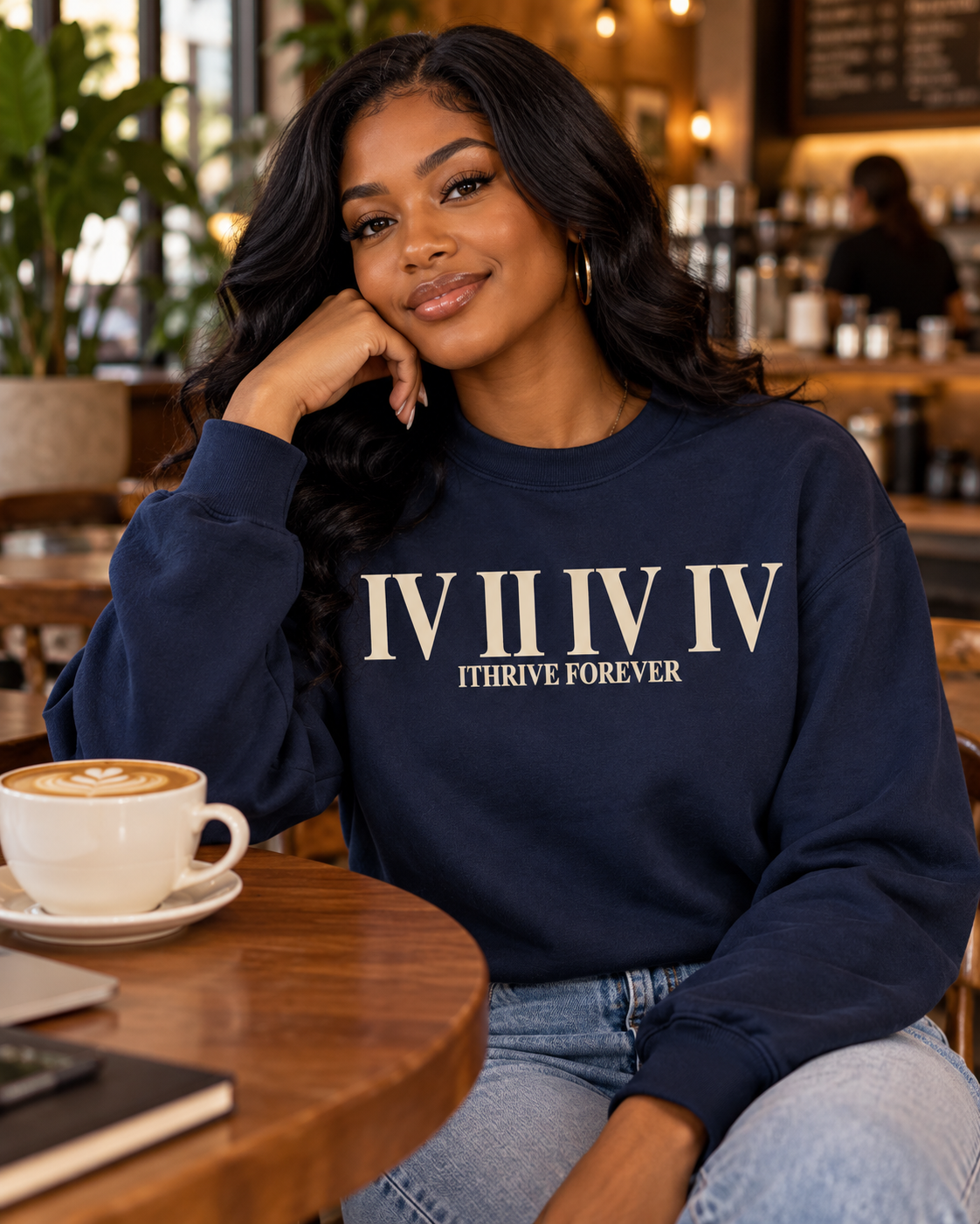 Roman Crewneck Sweatshirt - Navy