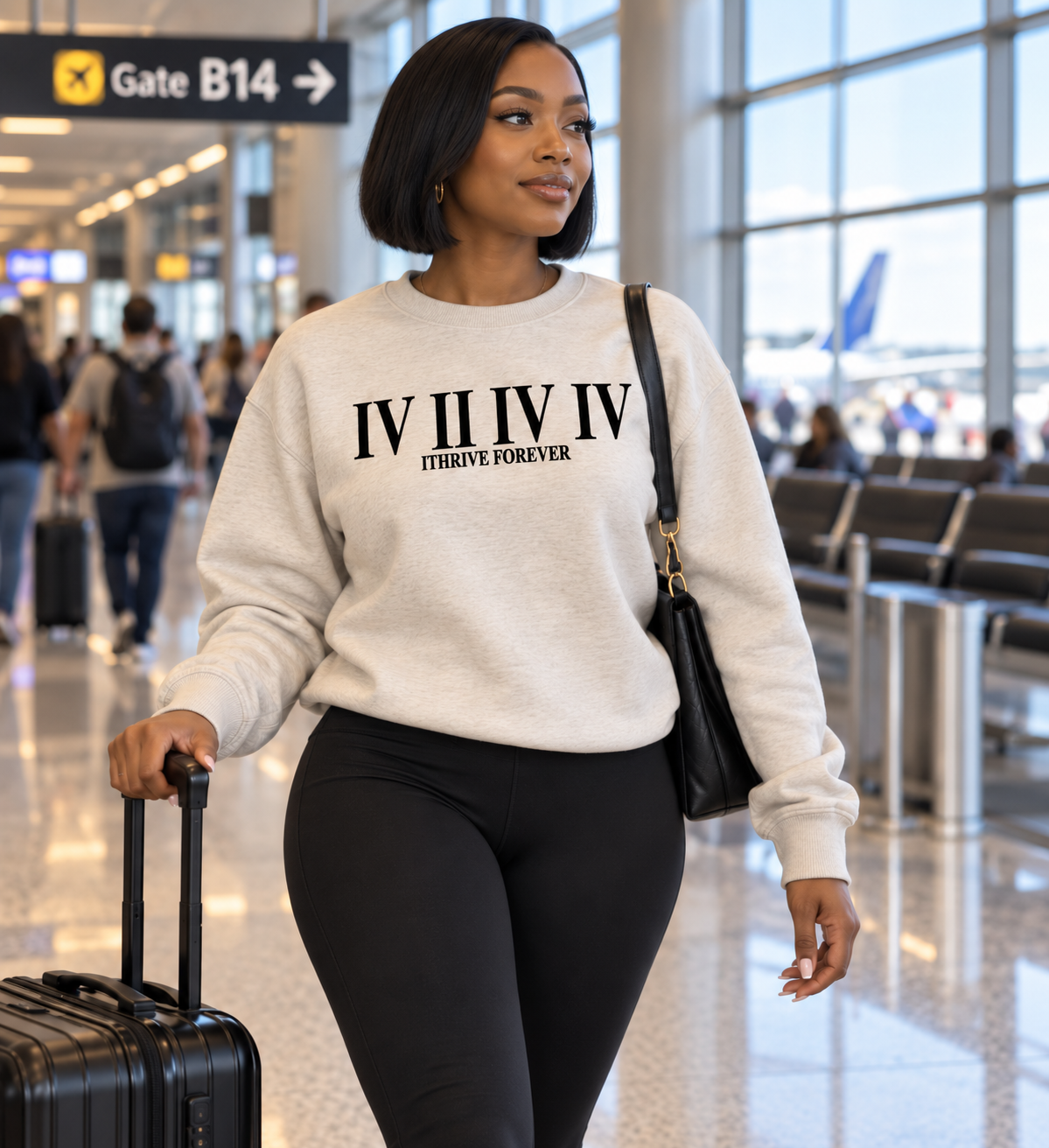 Roman Crewneck Sweatshirt - Heather Dust