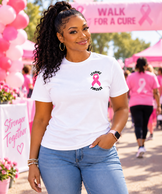 Don’t Just Survive. THRIVE. | White Breast Cancer Awareness