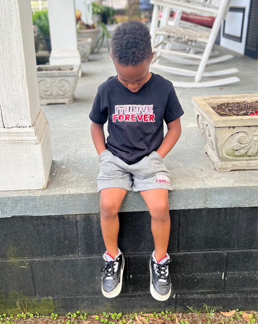 Kidz ITHRIVEFOREVER Short Set Black