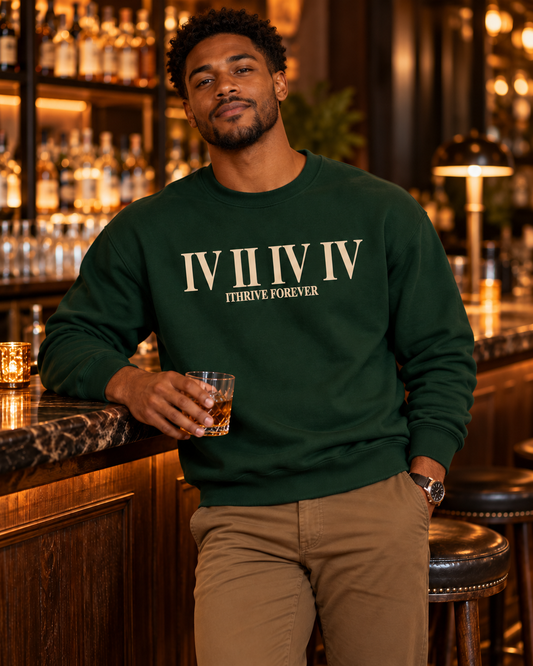J. West Roman Crewneck Sweatshirt - Forest Green