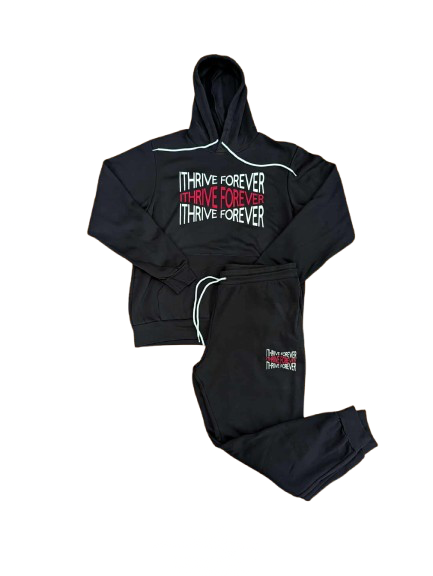 Triple Impact Jogger Set- Black