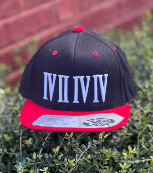 Black/Red/White Roman Numeral