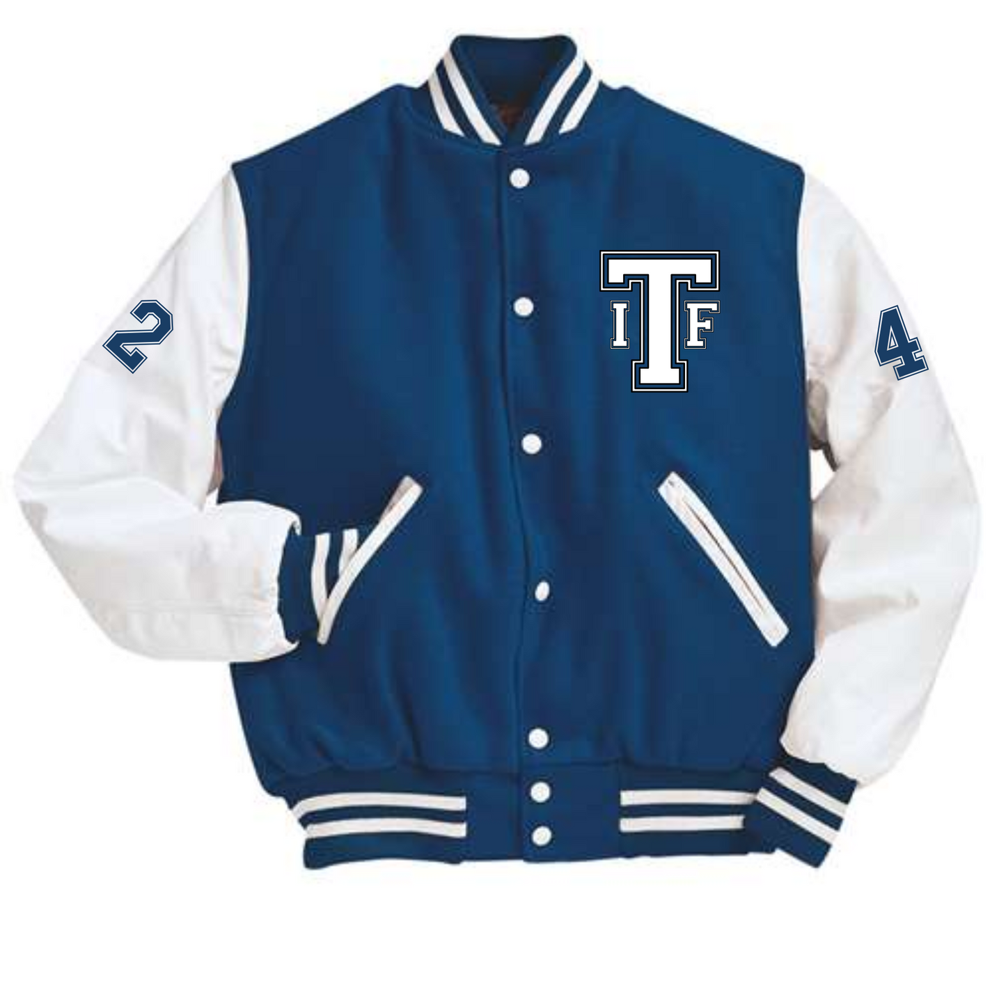 Royal/White Letterman Jacket