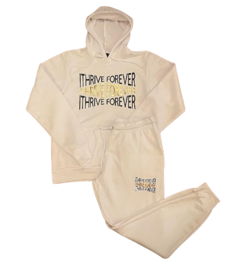 Triple Impact Jogger Set- White