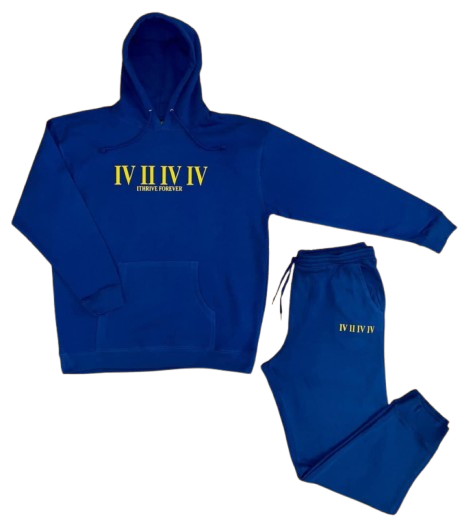 Royal Roman Numeral Jogger Set