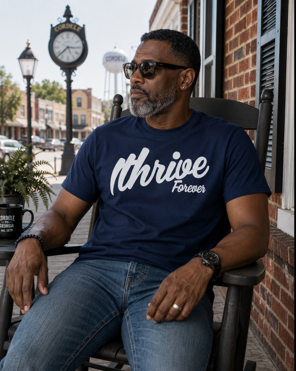 Retro Tee - Navy