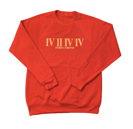 Brick/Sand Roman Numeral Sweatshirt